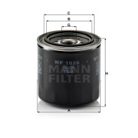 Фильтр масляный MANN-FILTER WP 1026
